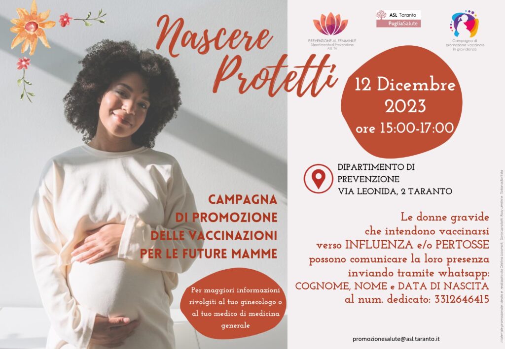 Taranto: evento vaccinazioni in gravidanza