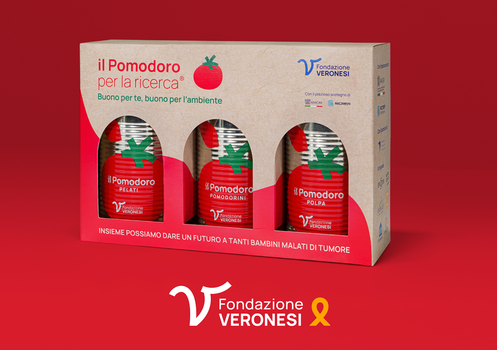 “Il Pomodoro per la Ricerca. Buono per te, buono per l’ambiente®”: Fondazione Veronesi, ANICAV e RICREA insieme per la lotta ai tumori pediatrici