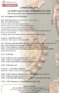 Locandina evento spiritualità e cura 21 maggio 20241