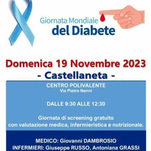 Diabete: domenica screening gratuito a Castellaneta